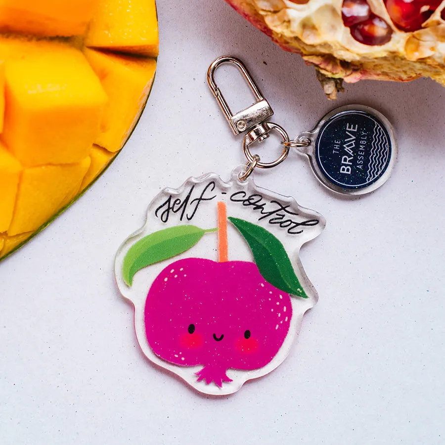 Self-control {Pomegranate} v2 | Acrylic Keychain