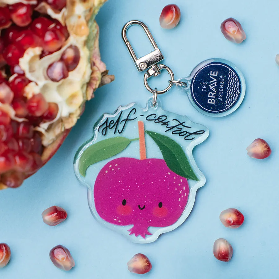 Self-control {Pomegranate} v2 | Acrylic Keychain