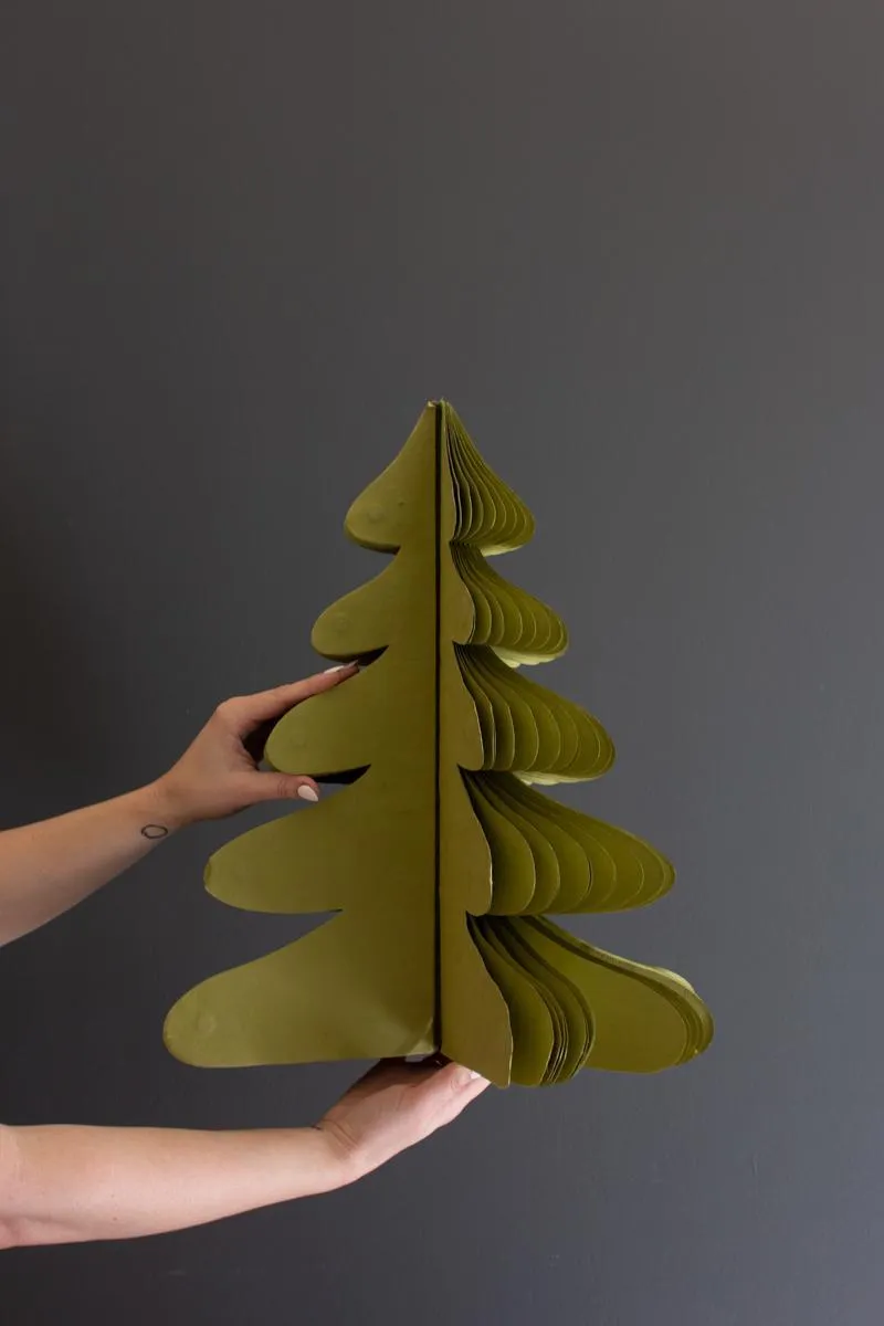Set of 5 Paper Accordion Christmas Trees