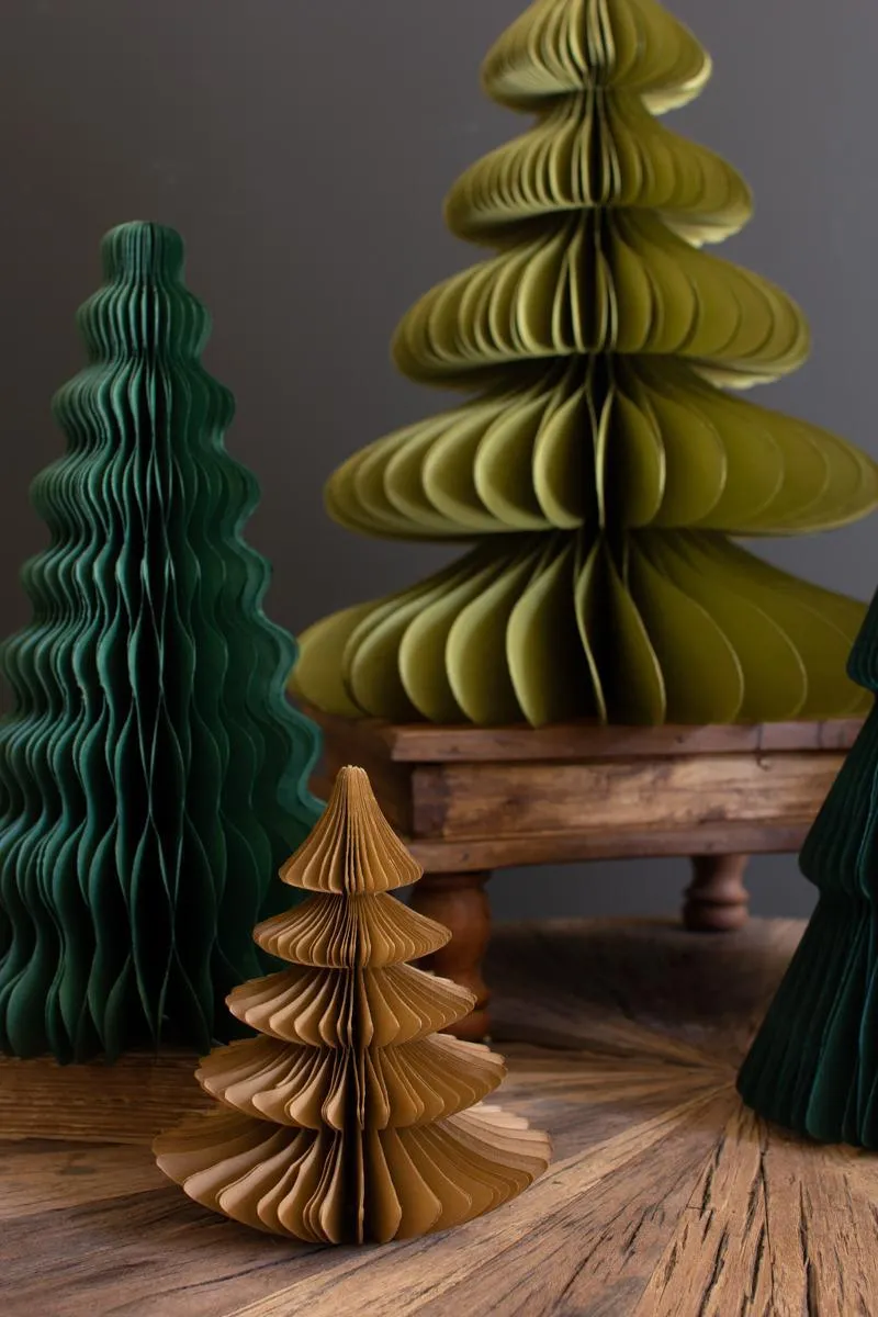 Set of 5 Paper Accordion Christmas Trees