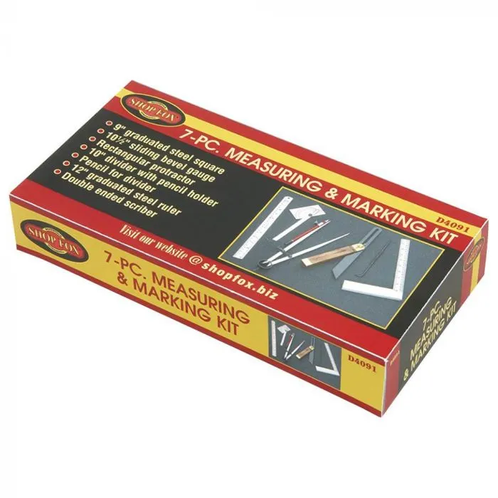 Shop Fox D4091 7pc Woodworking Hand Tool Kit
