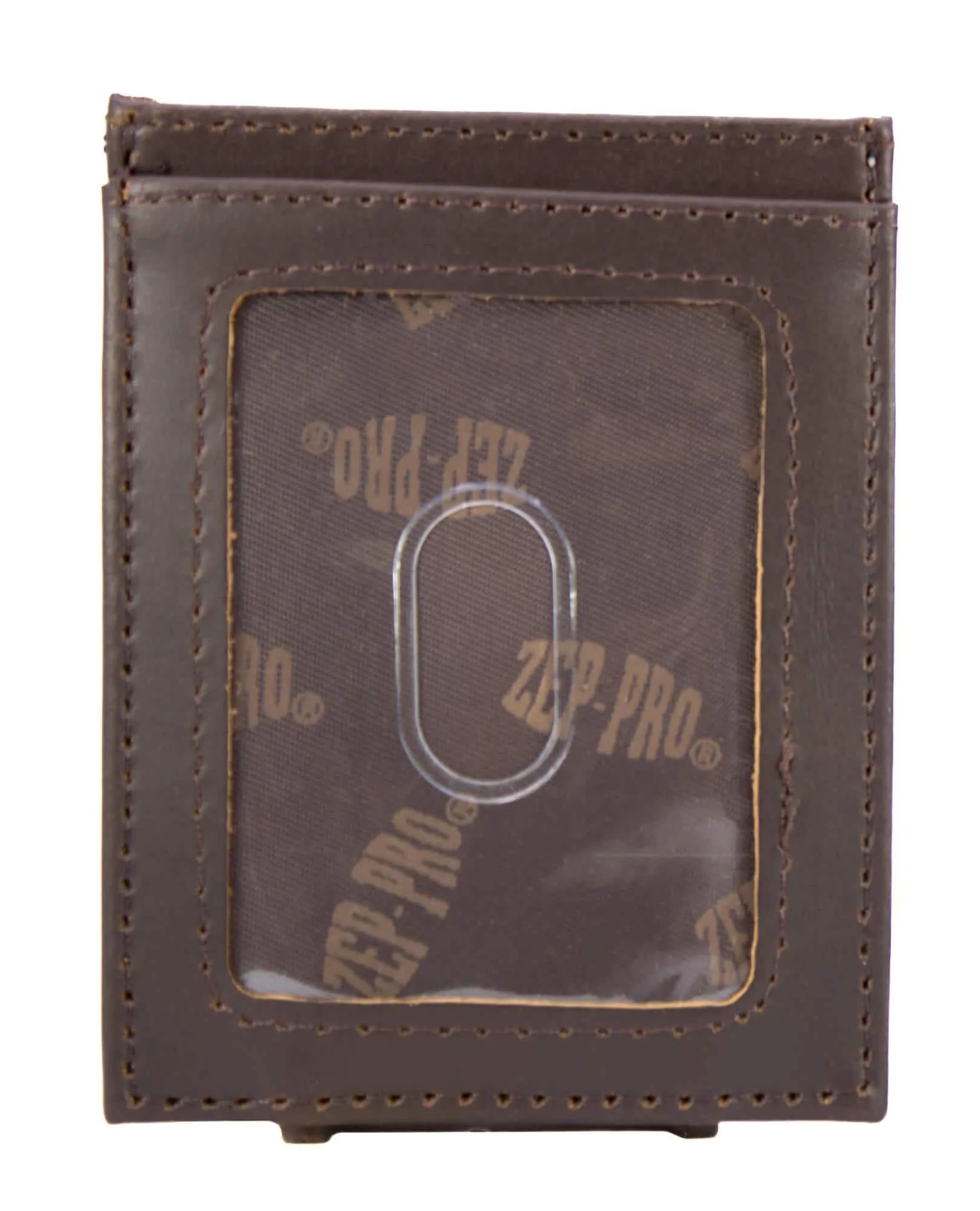 Shotshell Men's Magnetic Front Pocket Old School Camo Leather Wallet.