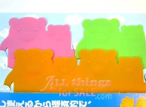 Silicone Bento Food Separator Sheet Reusable Bear