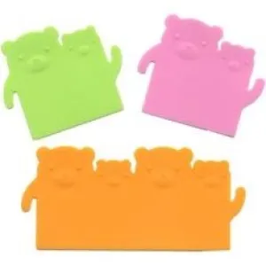 Silicone Bento Food Separator Sheet Reusable Bear