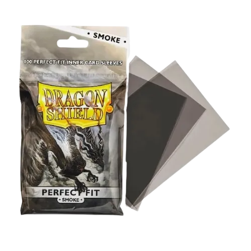Sleeves - Dragon Shield - Perfect Fit 100 Pack Smoke