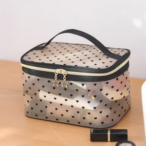 Slouchy Storage Flocking Mesh Love Wash Lock