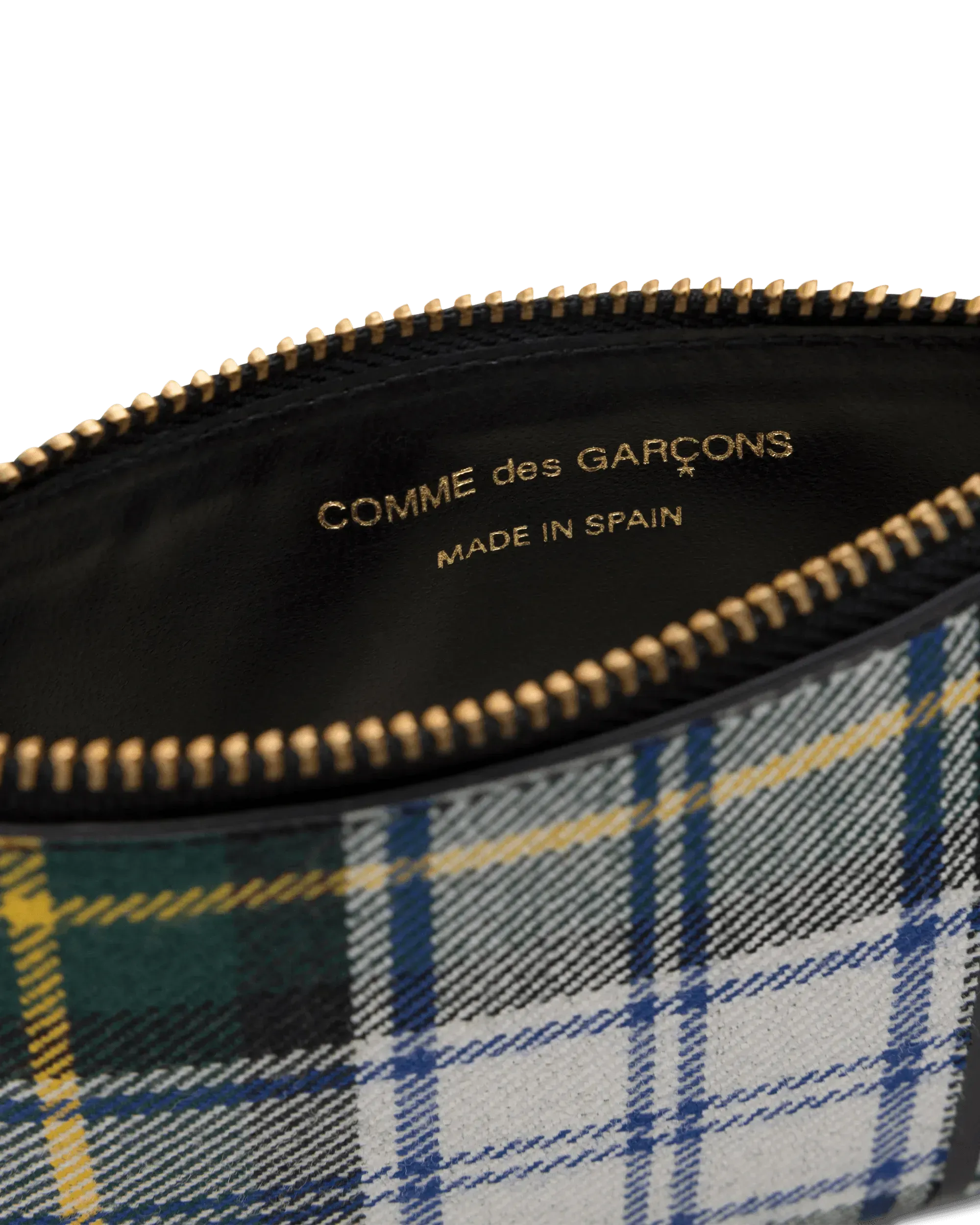 Small Tartan Patchwork Zip Pouch