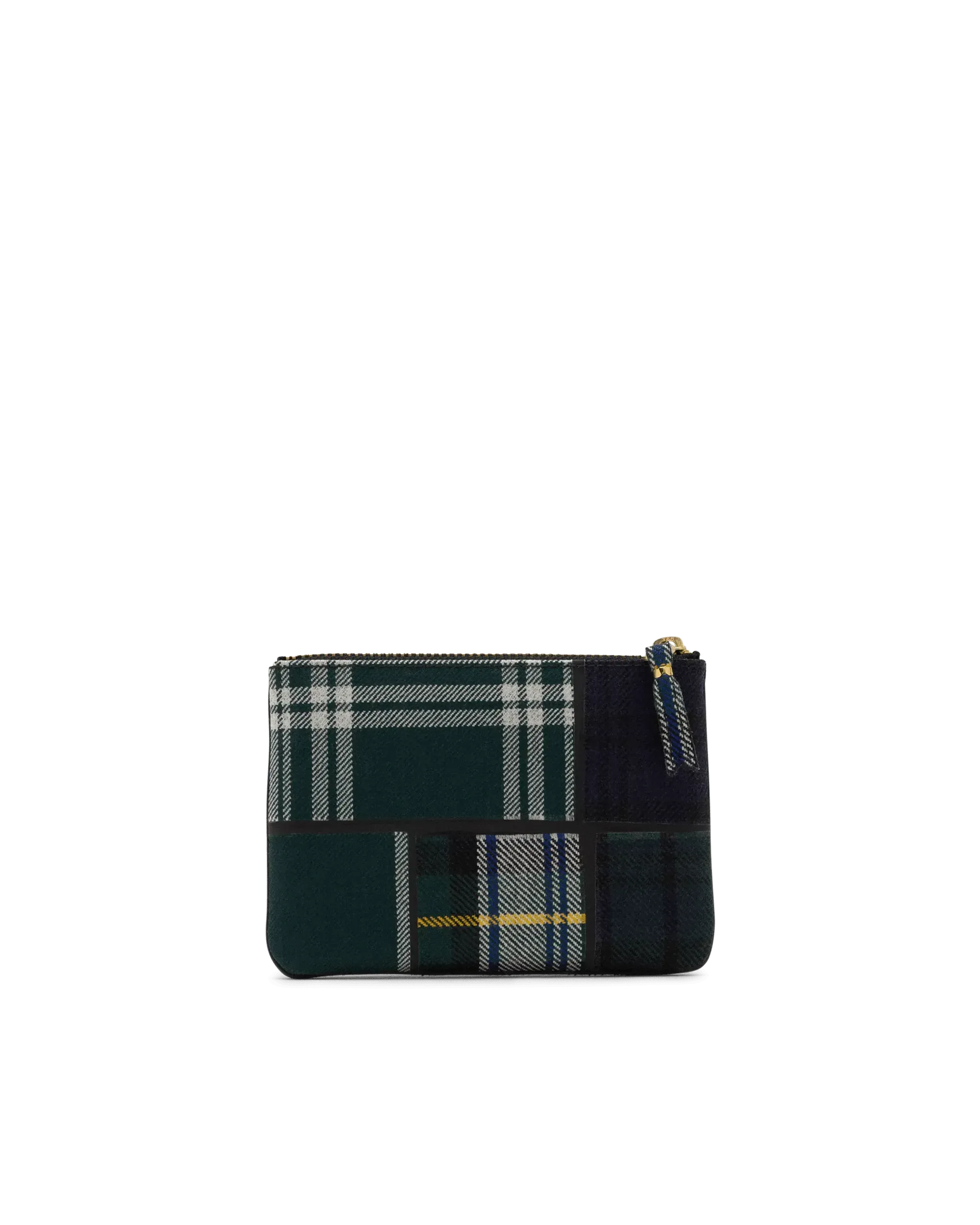 Small Tartan Patchwork Zip Pouch