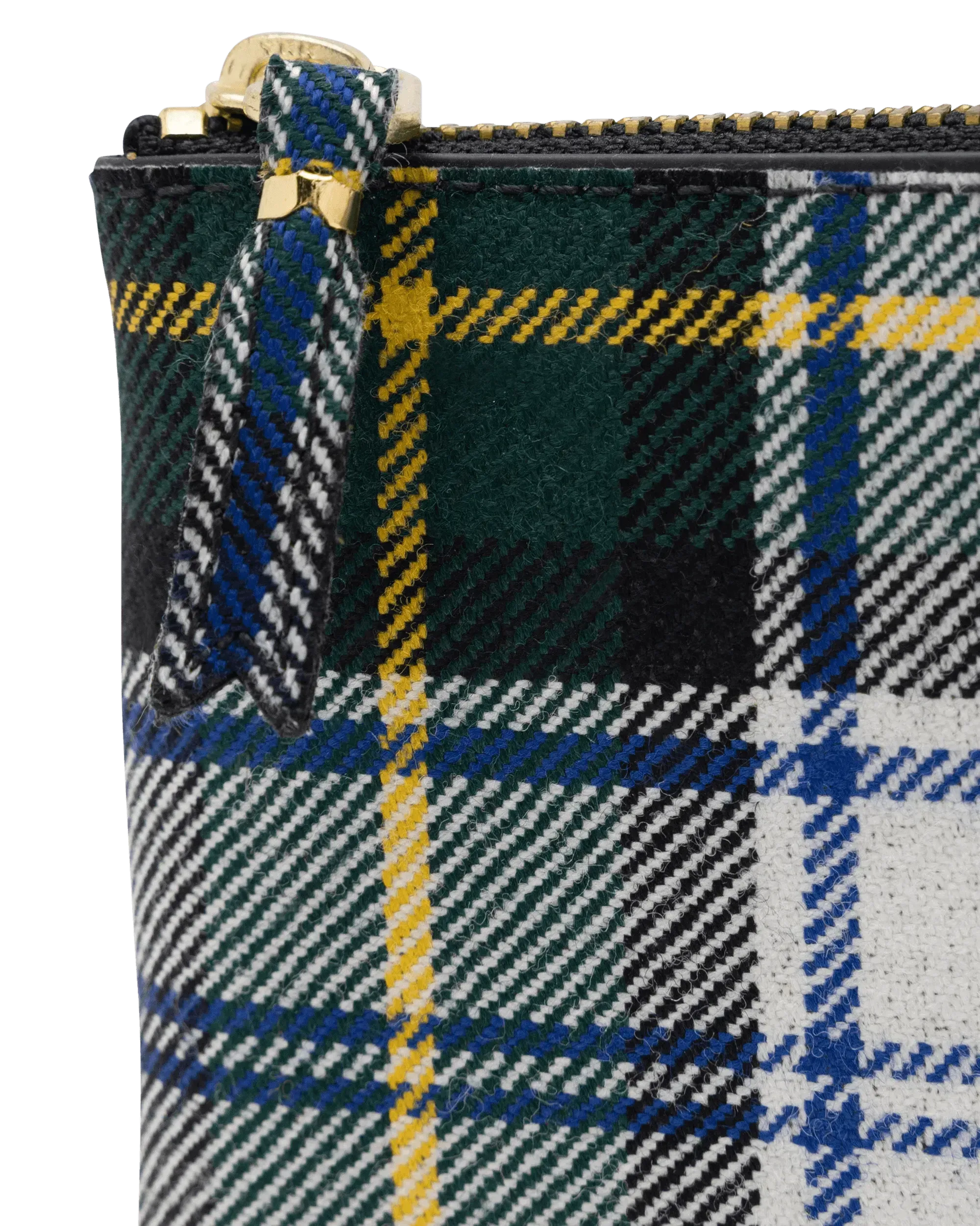 Small Tartan Patchwork Zip Pouch