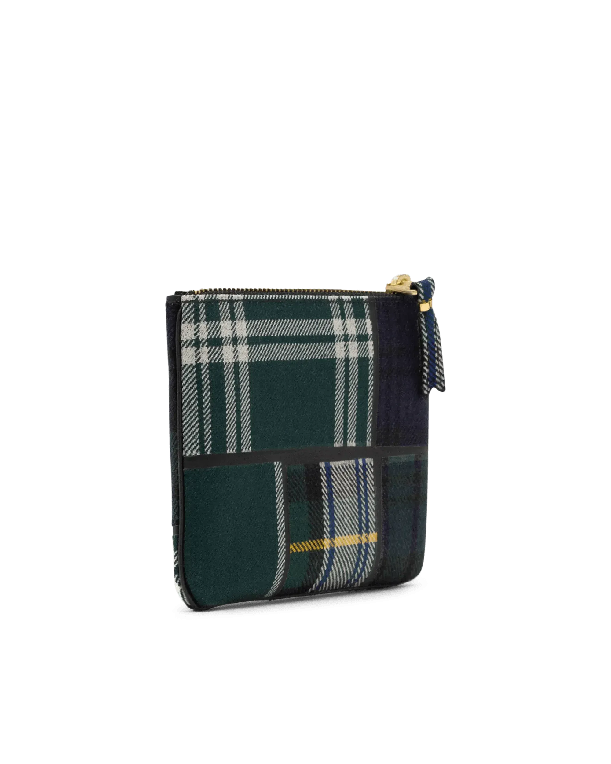 Small Tartan Patchwork Zip Pouch