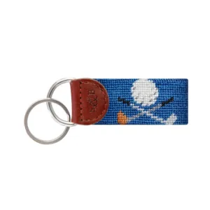 SMATHERS & BRANSON CROSSED CLUBS KEY FOB