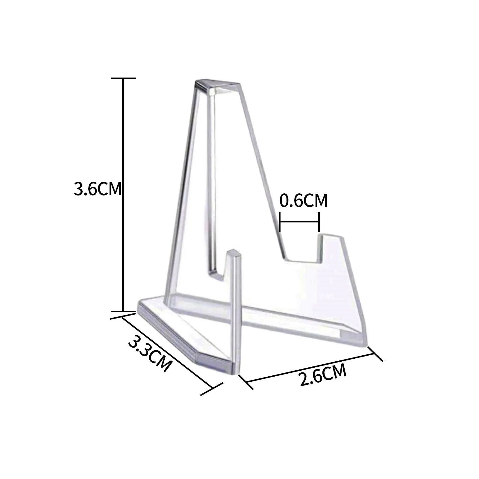 S/M/L Acrylic Clear Stand for Trading Card PSA Pokemon Card Holders Stand