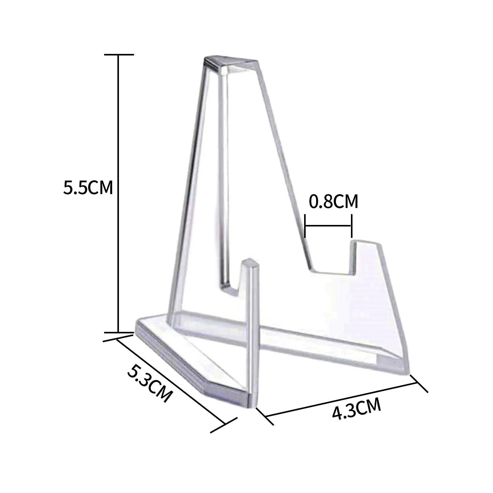 S/M/L Acrylic Clear Stand for Trading Card PSA Pokemon Card Holders Stand