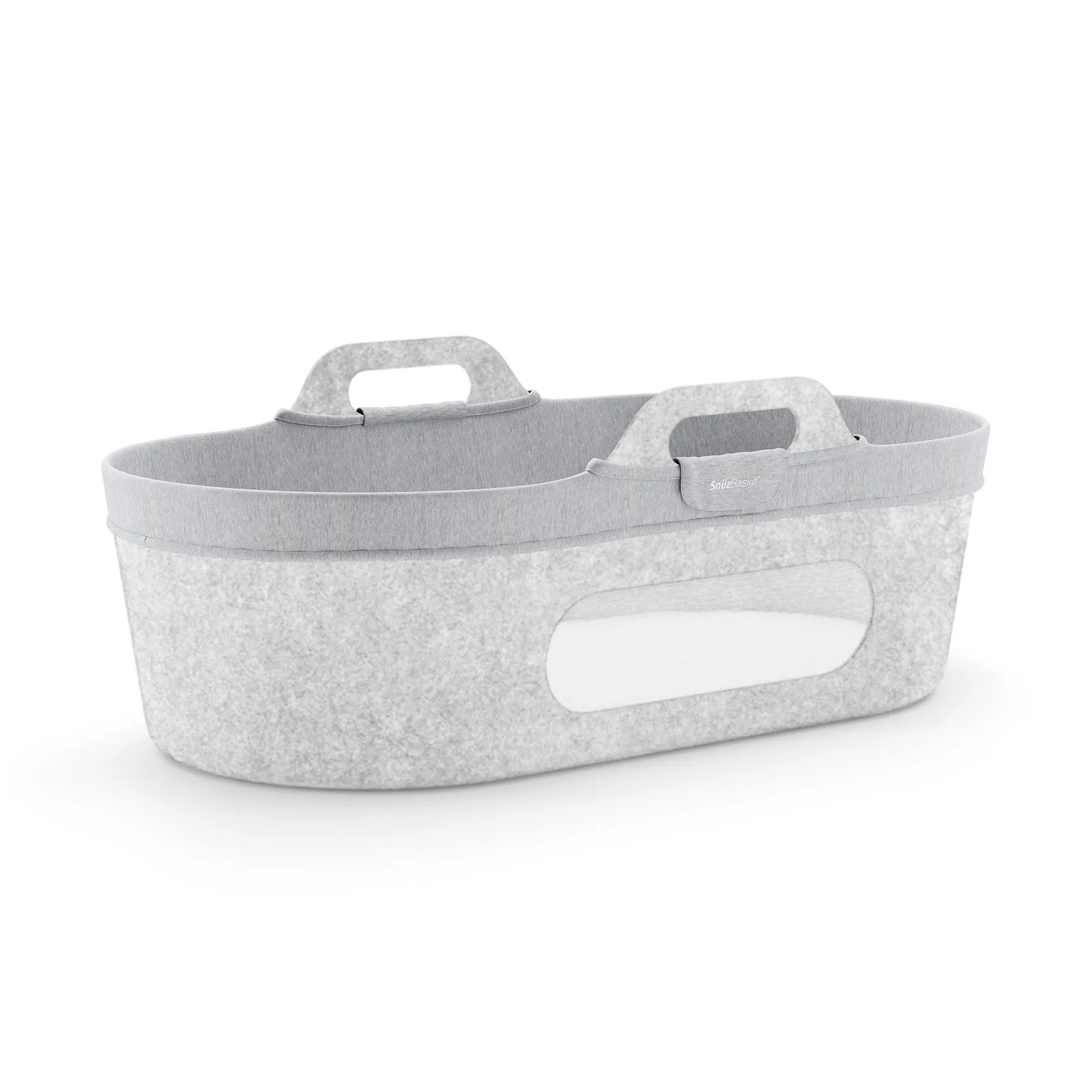 SnüzPod Moses Baskit Liner in Dark Grey Marl