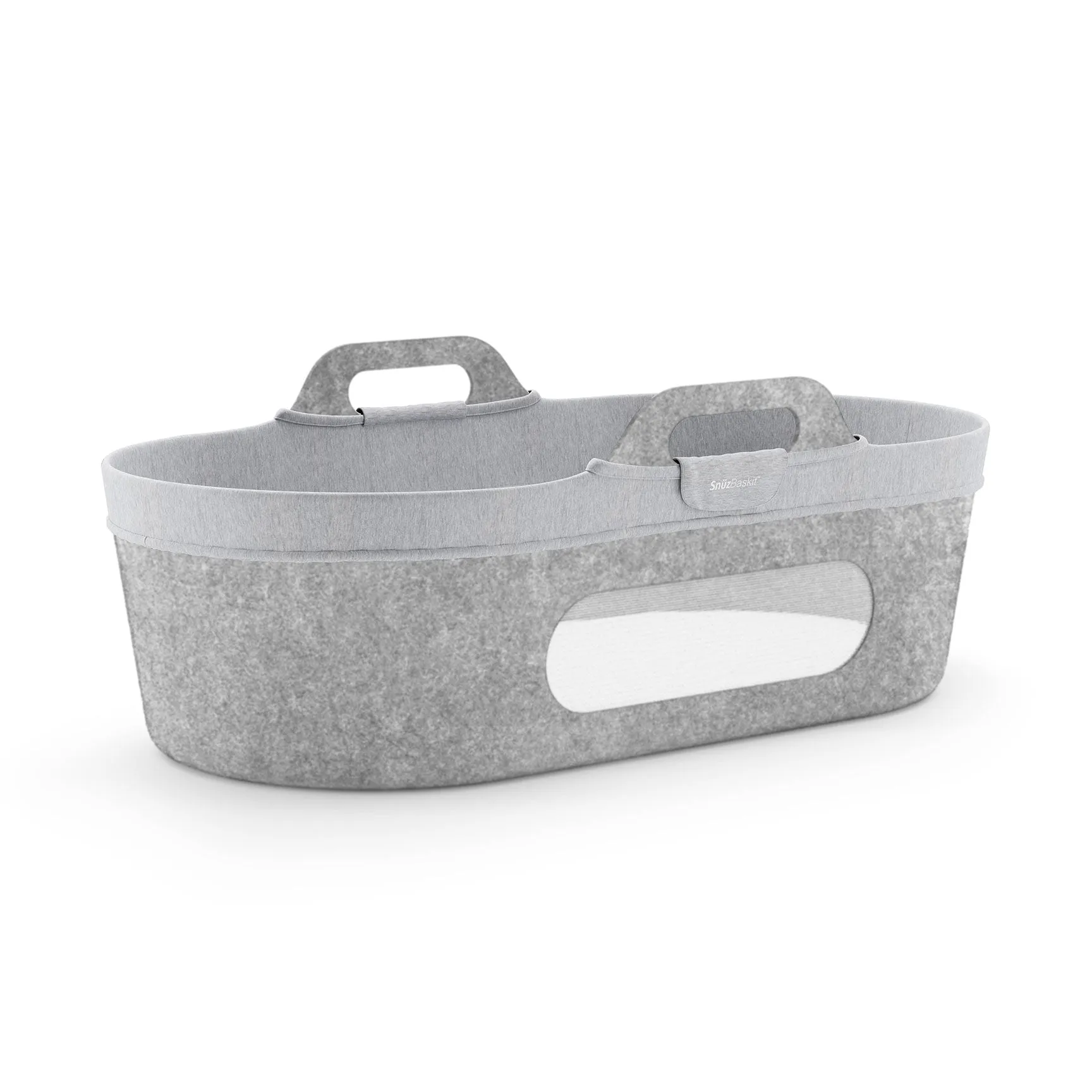 SnüzPod Moses Baskit Liner in Dark Grey Marl