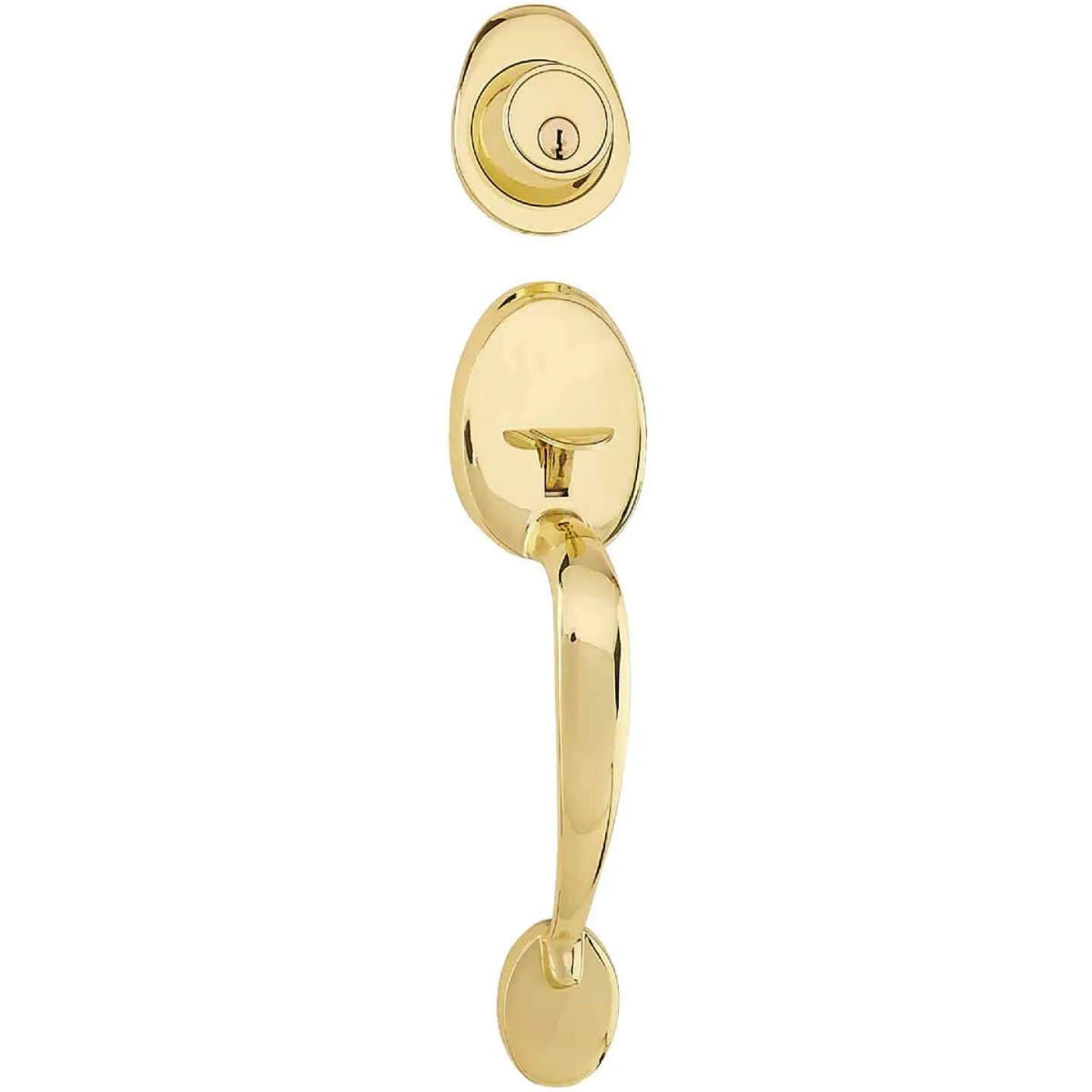 STEEL PRO ENTRY DOOR HANDLESET WITH TULIP KNOB