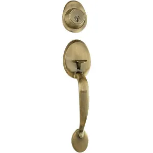 STEEL PRO ENTRY DOOR HANDLESET WITH TULIP KNOB