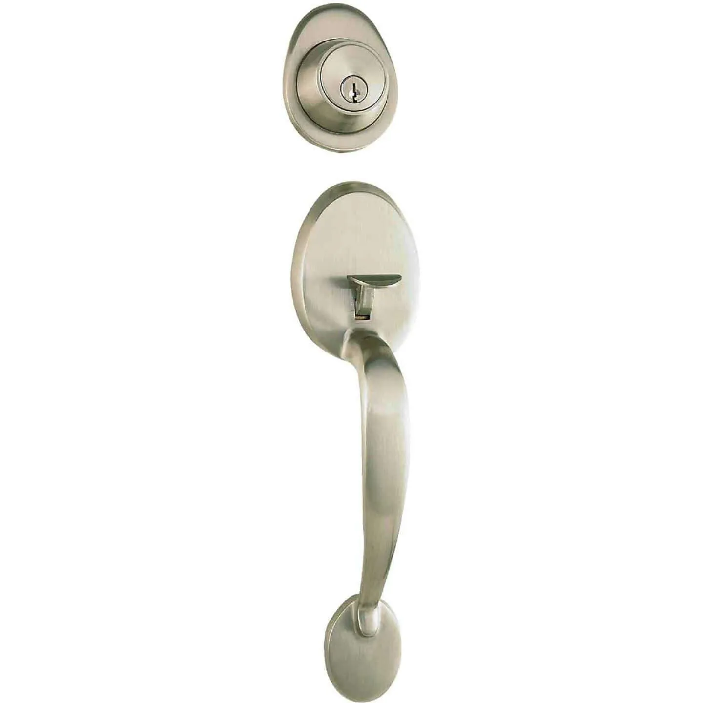 STEEL PRO ENTRY DOOR HANDLESET WITH TULIP KNOB