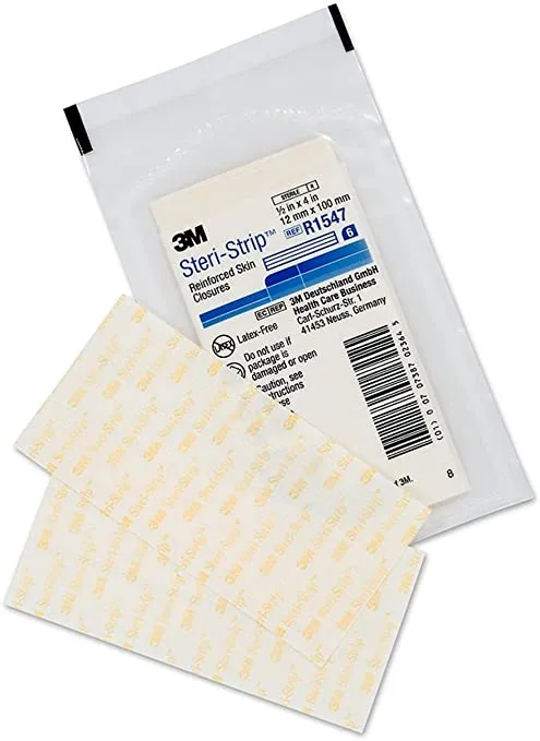 Steri-Strip 3M Reinforced Skin Closure Strips 12mm x 100mm x 60 Strips