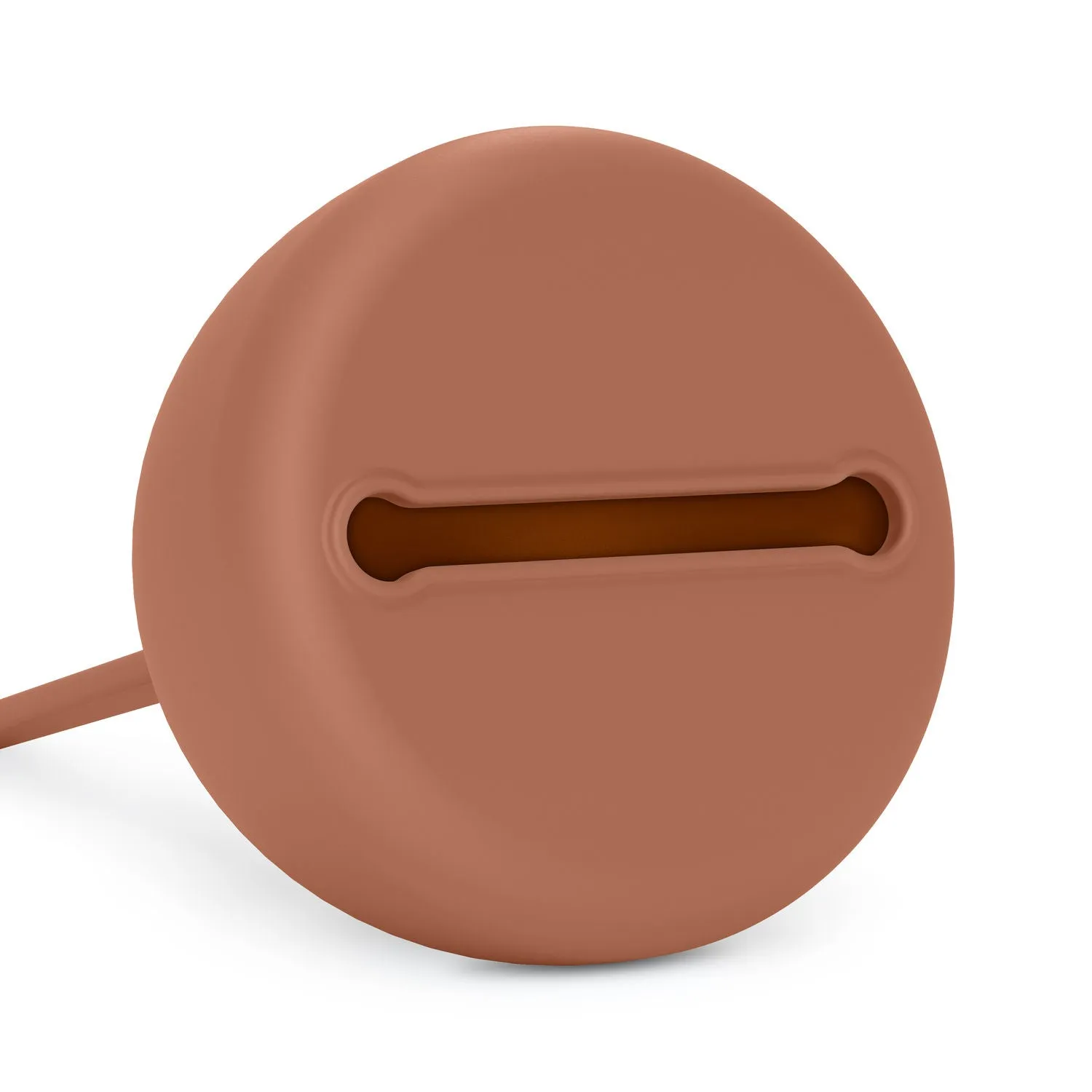 Suavinex Colour Essence Silicone Soother Holder - Brick Red