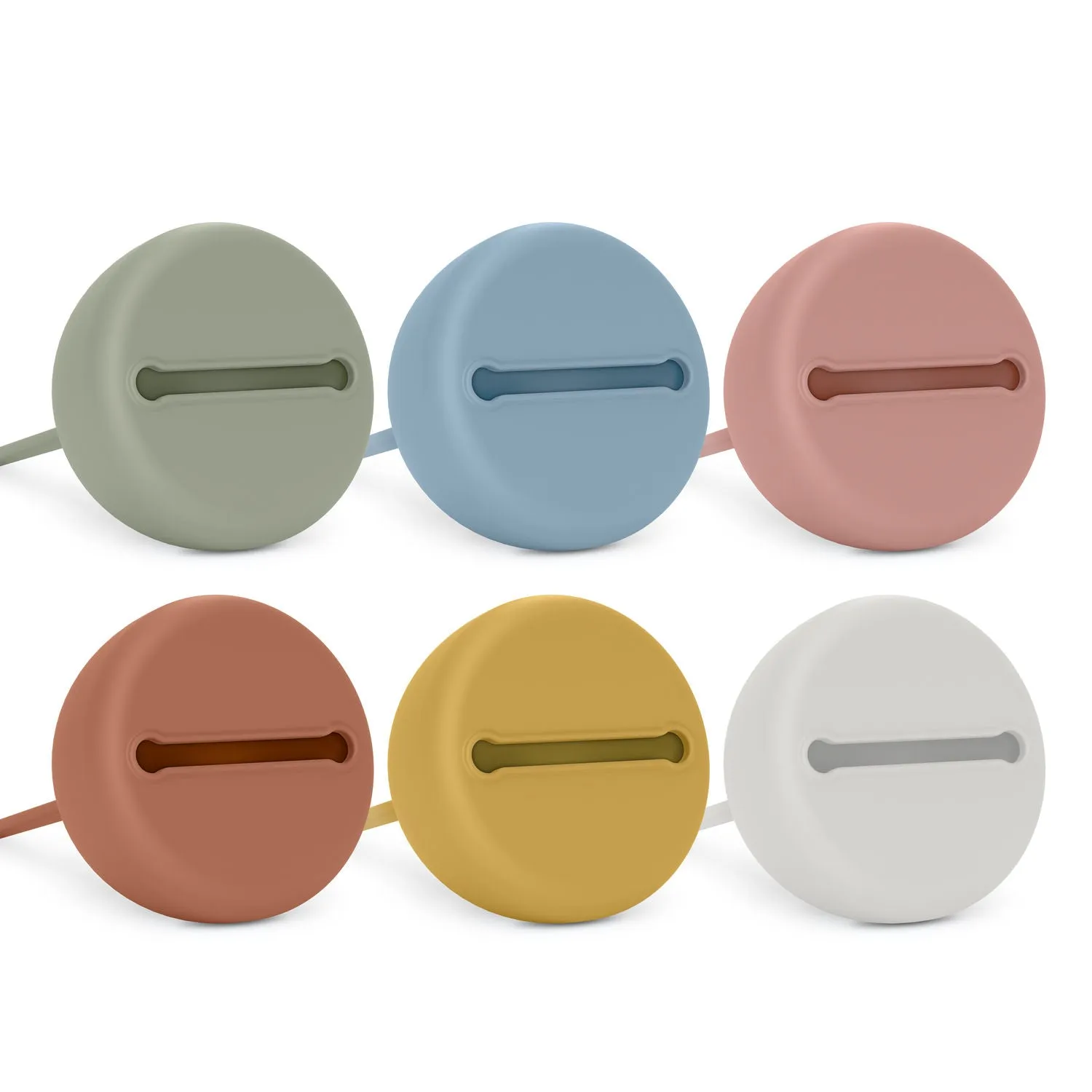 Suavinex Colour Essence Silicone Soother Holder - Brick Red