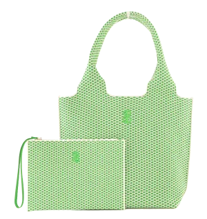 Sutton City Tote - Parakeet Green Diamond - Medium