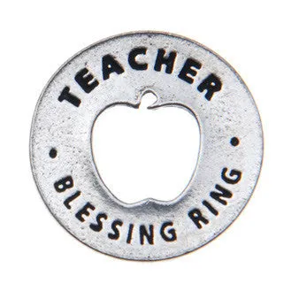 Teacher Blessing Ring Charm
