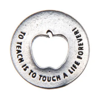 Teacher Blessing Ring Charm