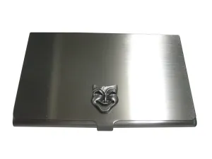 Textured Drama Happy Mask Business Card Holder