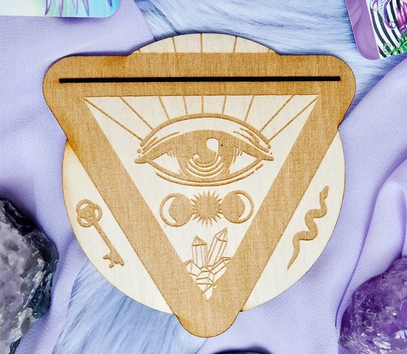 Third Eye Wood Tarot / Oracle Card Holder FB1378 💦