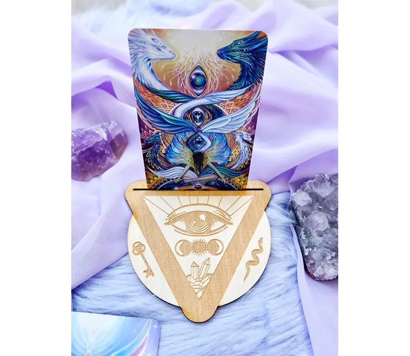 Third Eye Wood Tarot / Oracle Card Holder FB1378 💦
