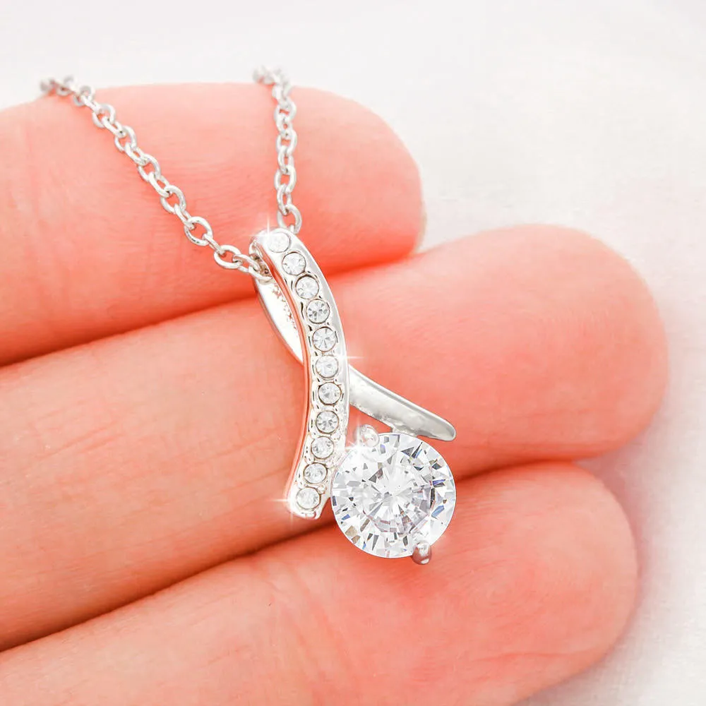 To My Beautiful Wife - Best Decision Ever - Necklace - ABNWifeM24A