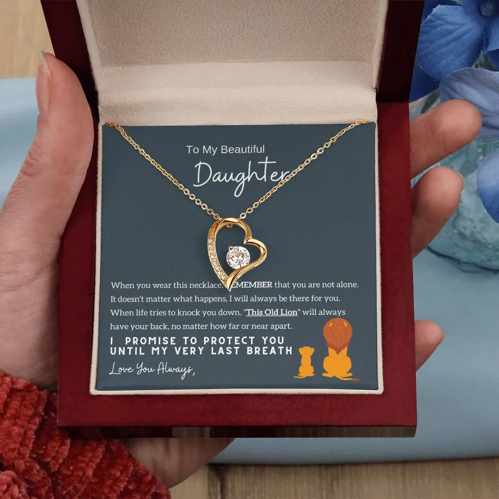 Top Gift For Daughter, To My Daughter From Mom ,To My Daughter From Dad , Daughter Necklace Gift, Forever Love