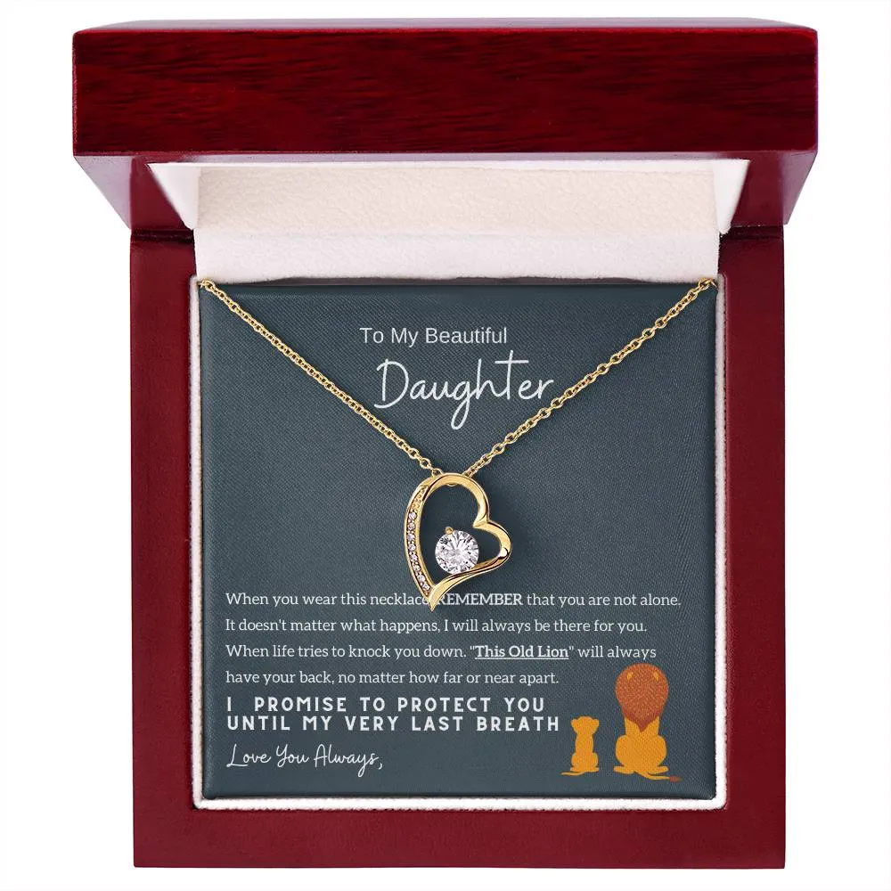 Top Gift For Daughter, To My Daughter From Mom ,To My Daughter From Dad , Daughter Necklace Gift, Forever Love
