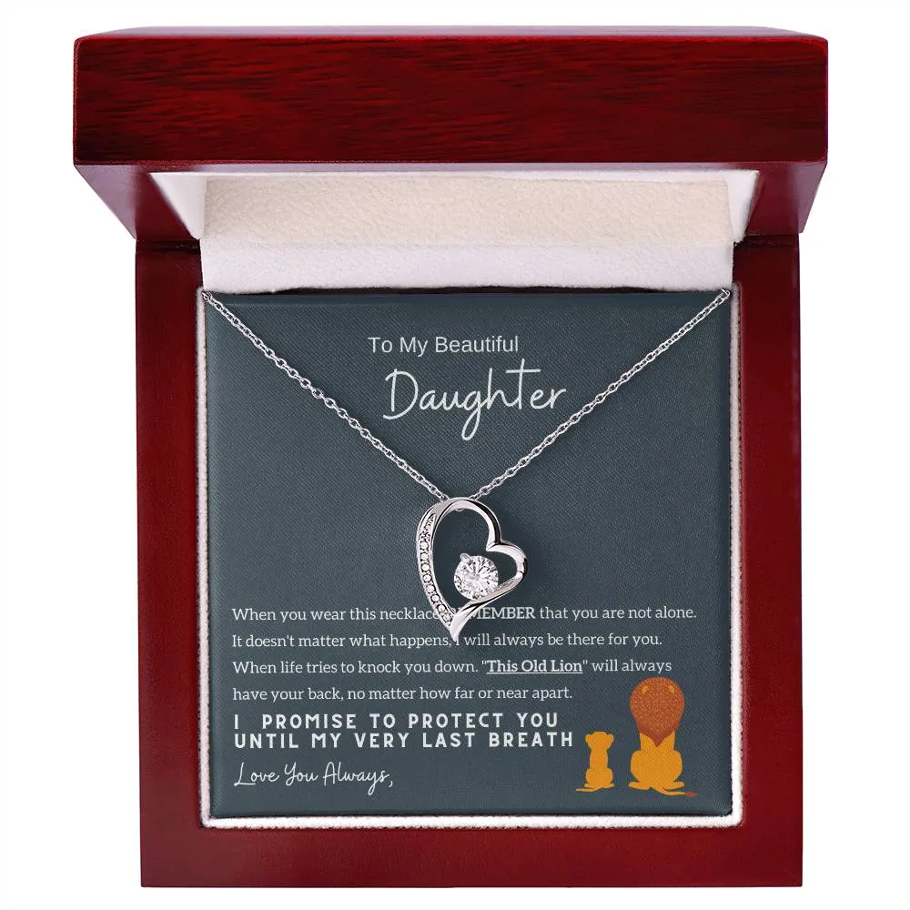 Top Gift For Daughter, To My Daughter From Mom ,To My Daughter From Dad , Daughter Necklace Gift, Forever Love