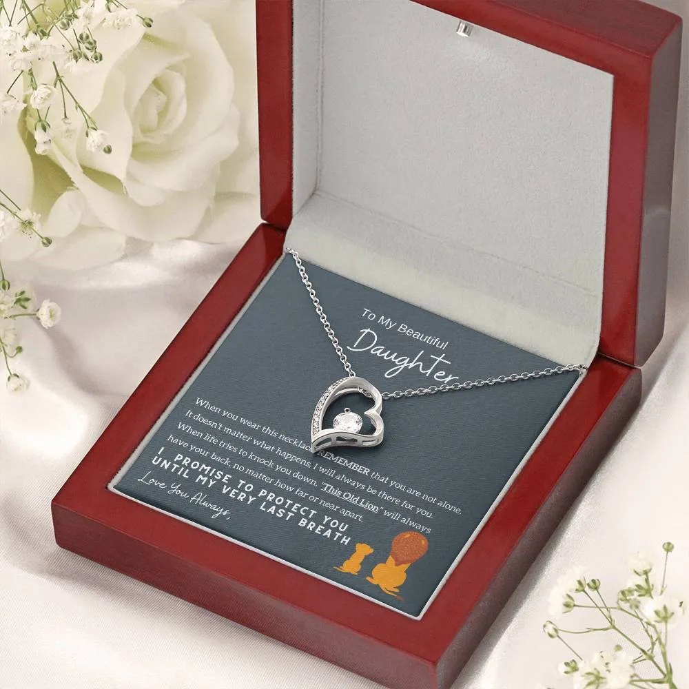Top Gift For Daughter, To My Daughter From Mom ,To My Daughter From Dad , Daughter Necklace Gift, Forever Love