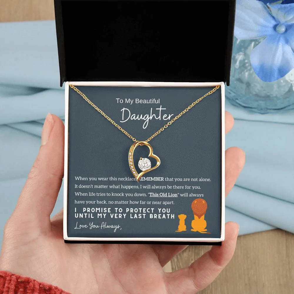 Top Gift For Daughter, To My Daughter From Mom ,To My Daughter From Dad , Daughter Necklace Gift, Forever Love