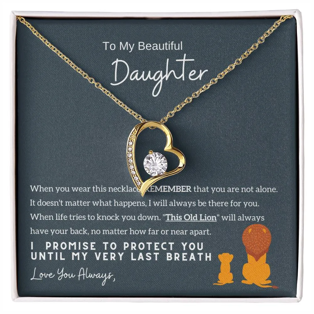 Top Gift For Daughter, To My Daughter From Mom ,To My Daughter From Dad , Daughter Necklace Gift, Forever Love