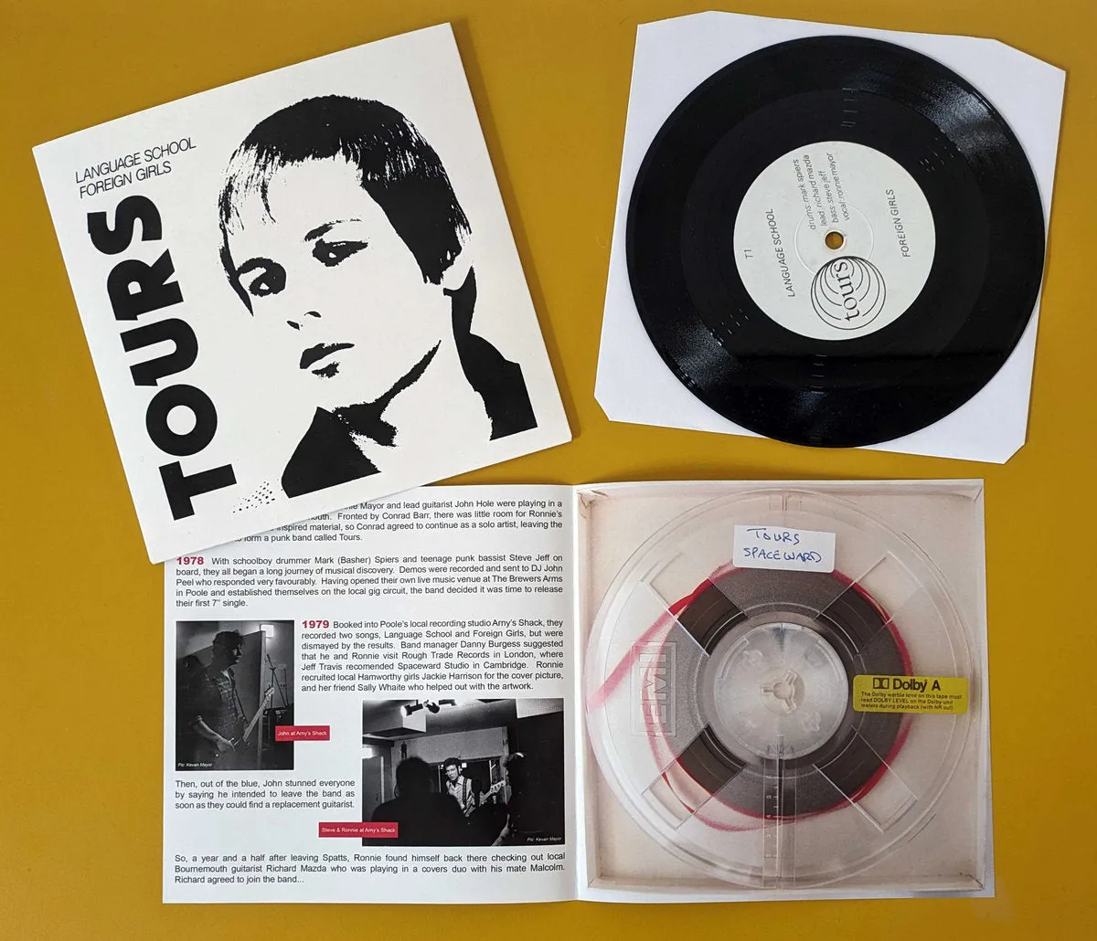 Tours –   "Language School" / "Foreign Girls" [IMPORT Power Pop 1979!] – New 7"