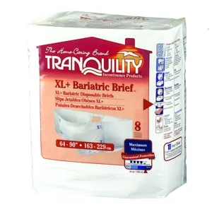 Tranquility Bariatric Fitted Briefs Size 3XL, (64-96") Pk/8