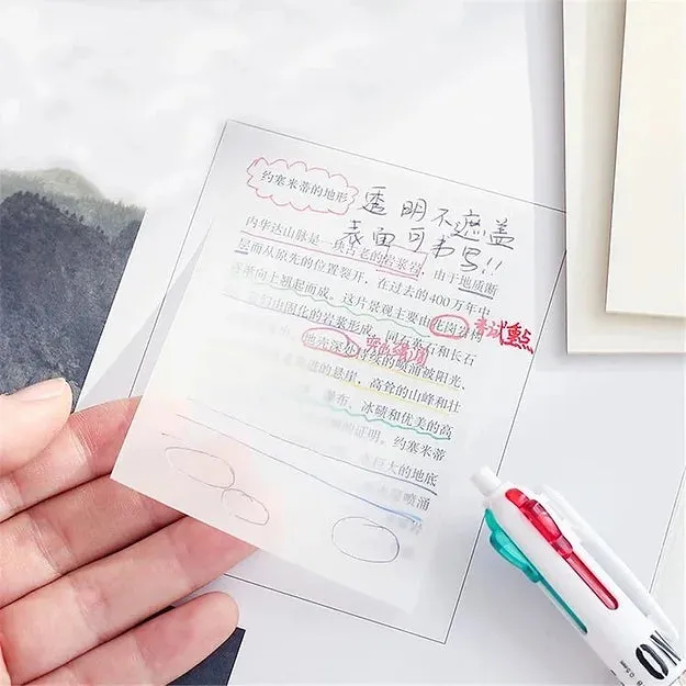 Transparent Sticky notes