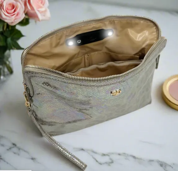 Travel Bag - Litt Makeup Case  - Glimmer Leopard