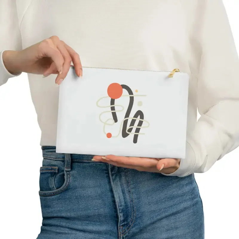 Trendy Fashion Cosmetic Bag with Abstract Art Vibes