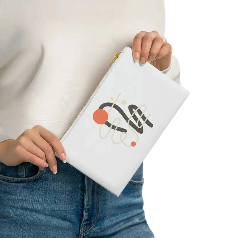Trendy Fashion Cosmetic Bag with Abstract Art Vibes