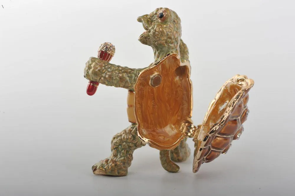 Turtle Singing with a Microphone
