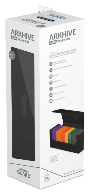 Ultimate Guard Arkhive 400  XenoSkin Monocolor Black