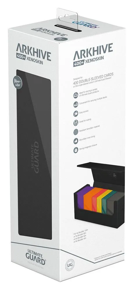Ultimate Guard Arkhive 400  XenoSkin Monocolor Black