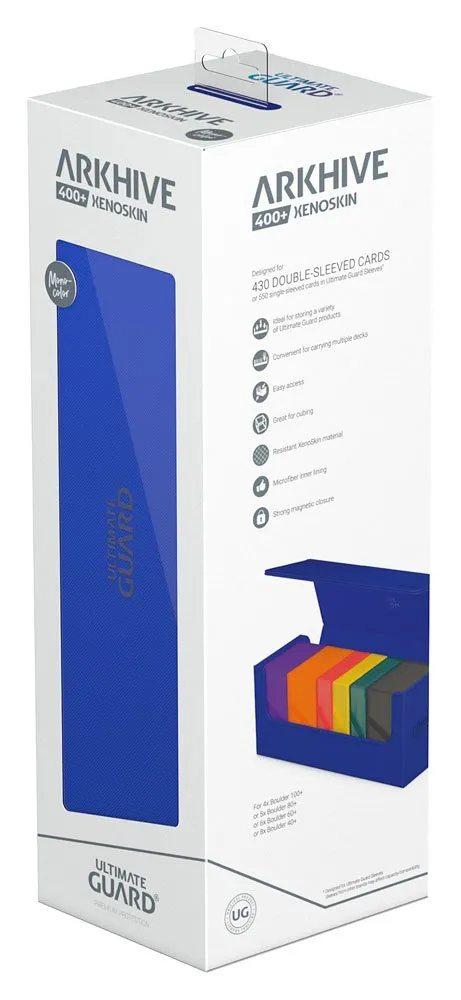 Ultimate Guard Arkhive 400  XenoSkin Monocolor Blue