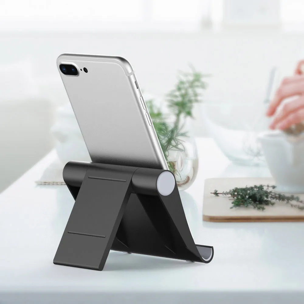 Universal Adjustable Portable Desk Tablet Stand Holder for All Smart-Phone iPad Air black