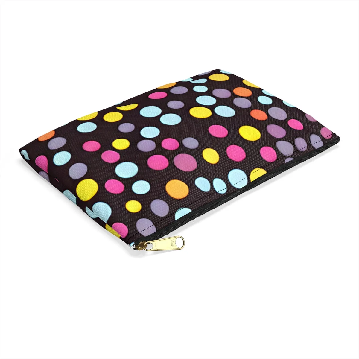 Unleash Your Bold Style with a Playful Polka Dot Zipper Pouch